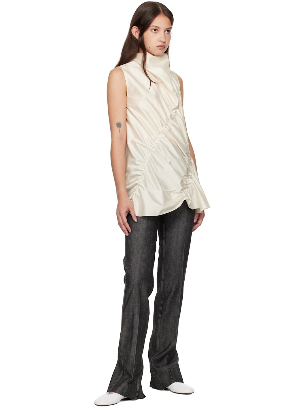 【関税込み】GIA STUDIOS グレー Iris ジーンズ GIA STUDIOS Gray Iris Jeans | REVERSIBLE