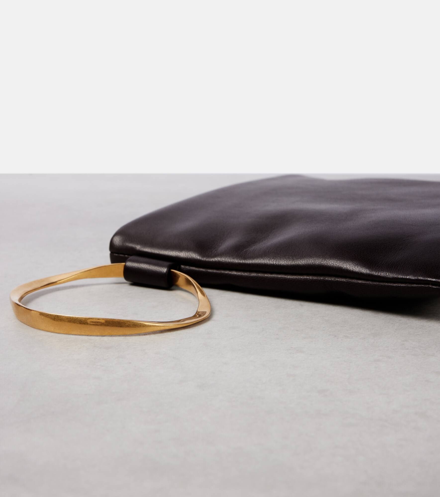 Square Bracelet leather clutch - 6