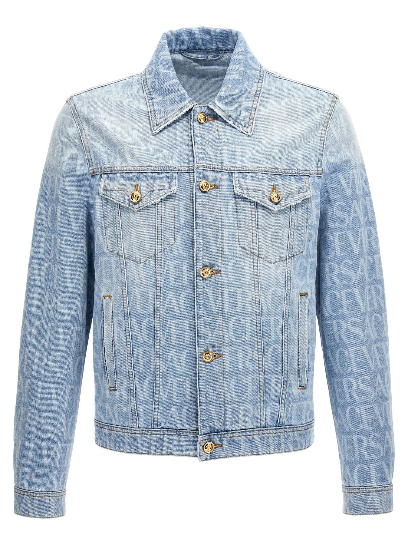 Versace Barocco Silhouette Denim Jacket