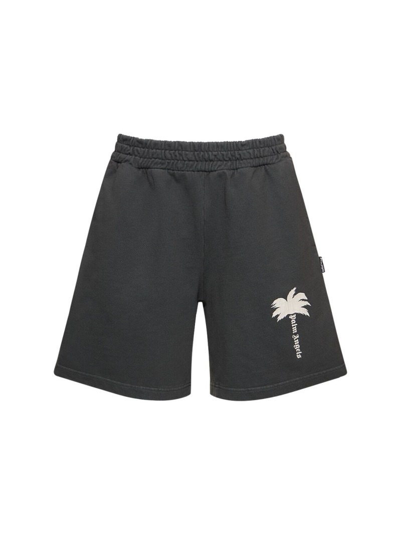 The Palm cotton sweat shorts - 1