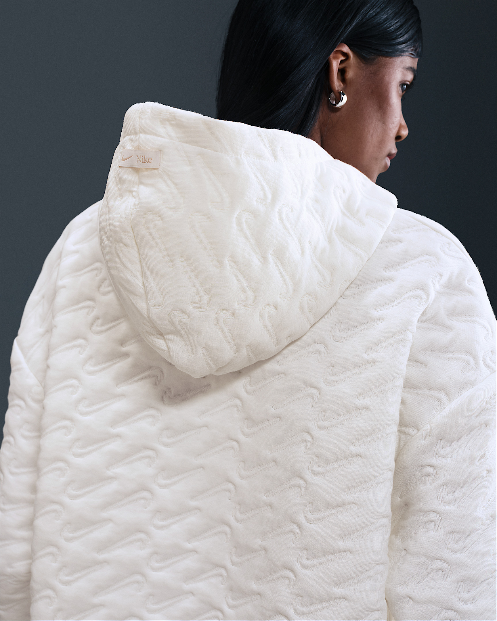 Nike Sportswear Phoenix Fleece Women's Loose Jacquard Pullover Hoodie - 2