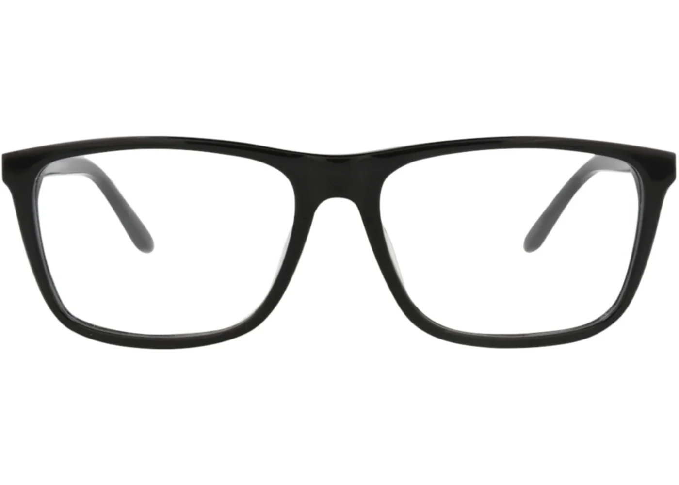 Alexander McQueen Square-Frame Acetate Optical Frames Black Silver Transparent (AM0323O-30010869-001 - 1