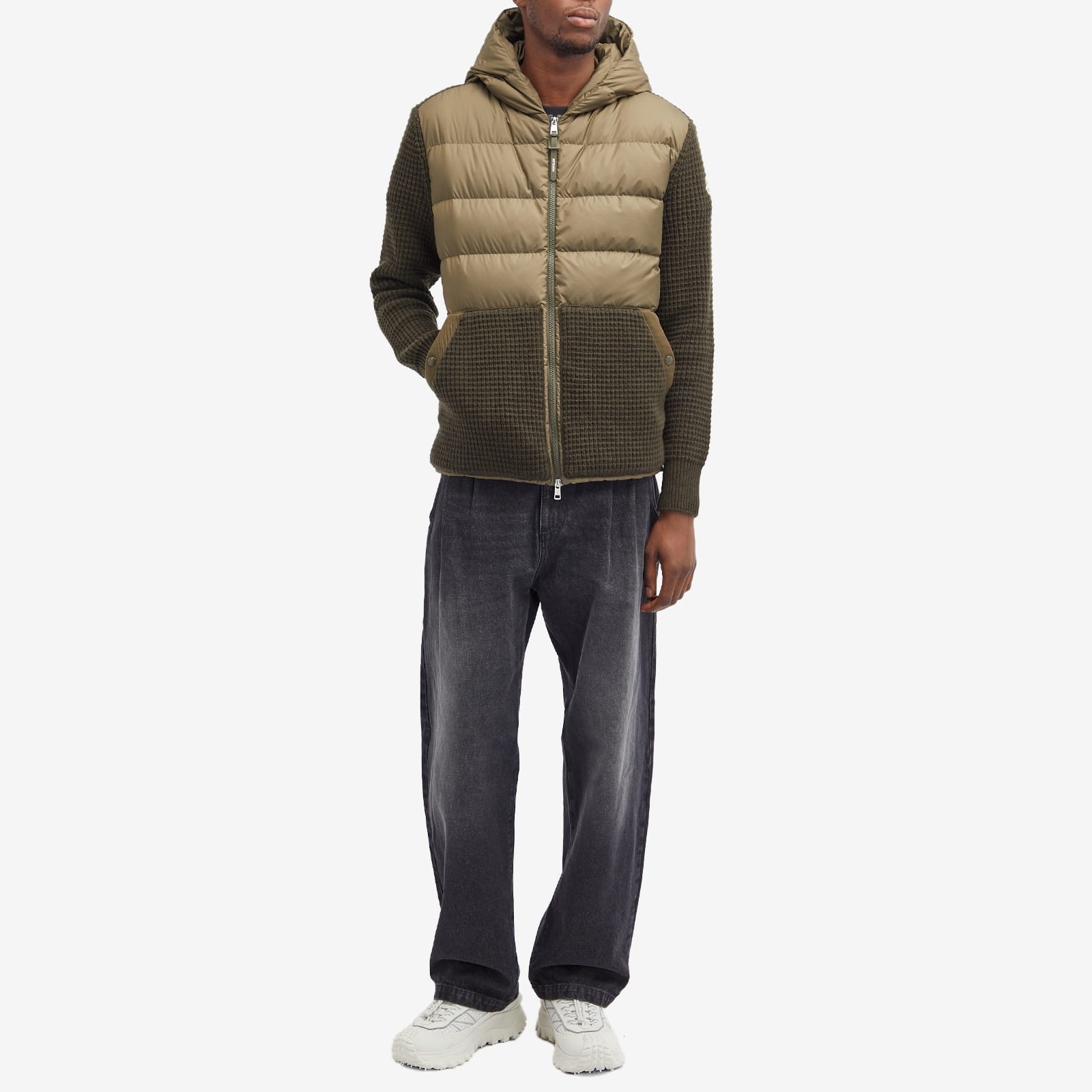 Moncler Down Knit Waffle Jacket - 4