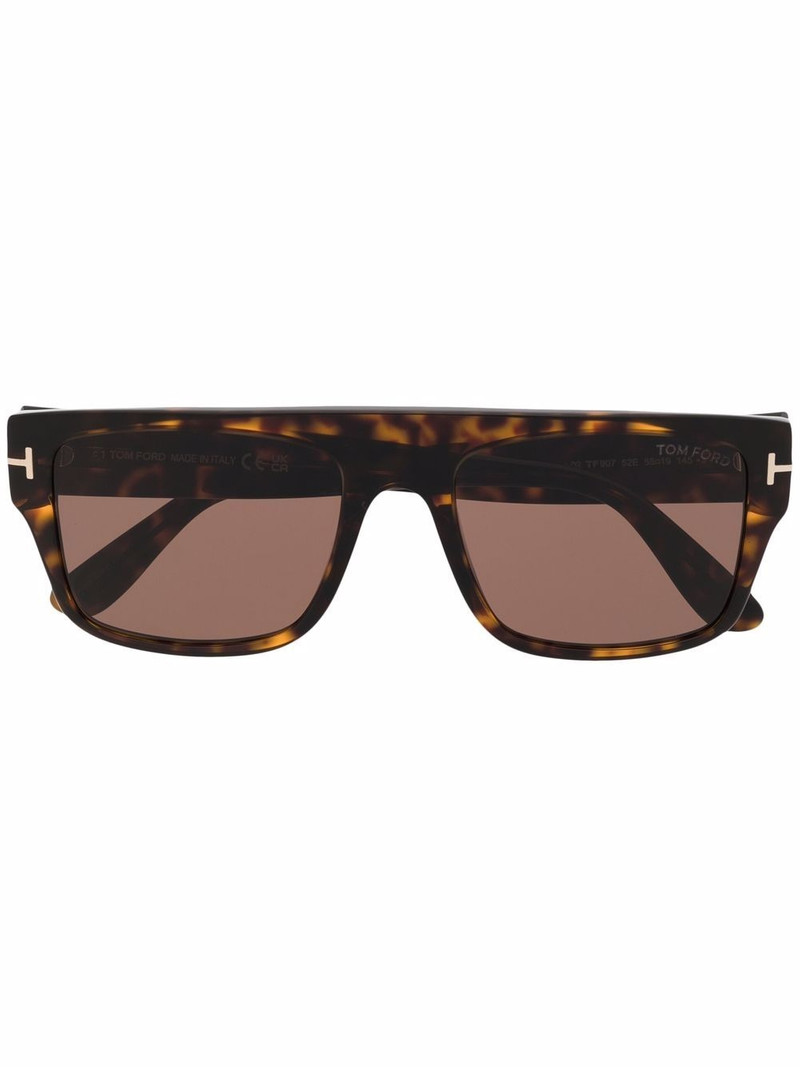 tortoiseshell oversized-frame sunglasses 1