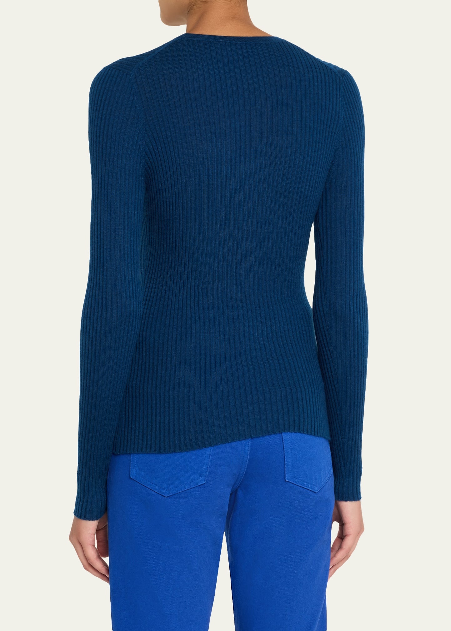 Browning Long-Sleeve Cashmere-Silk Top - 3