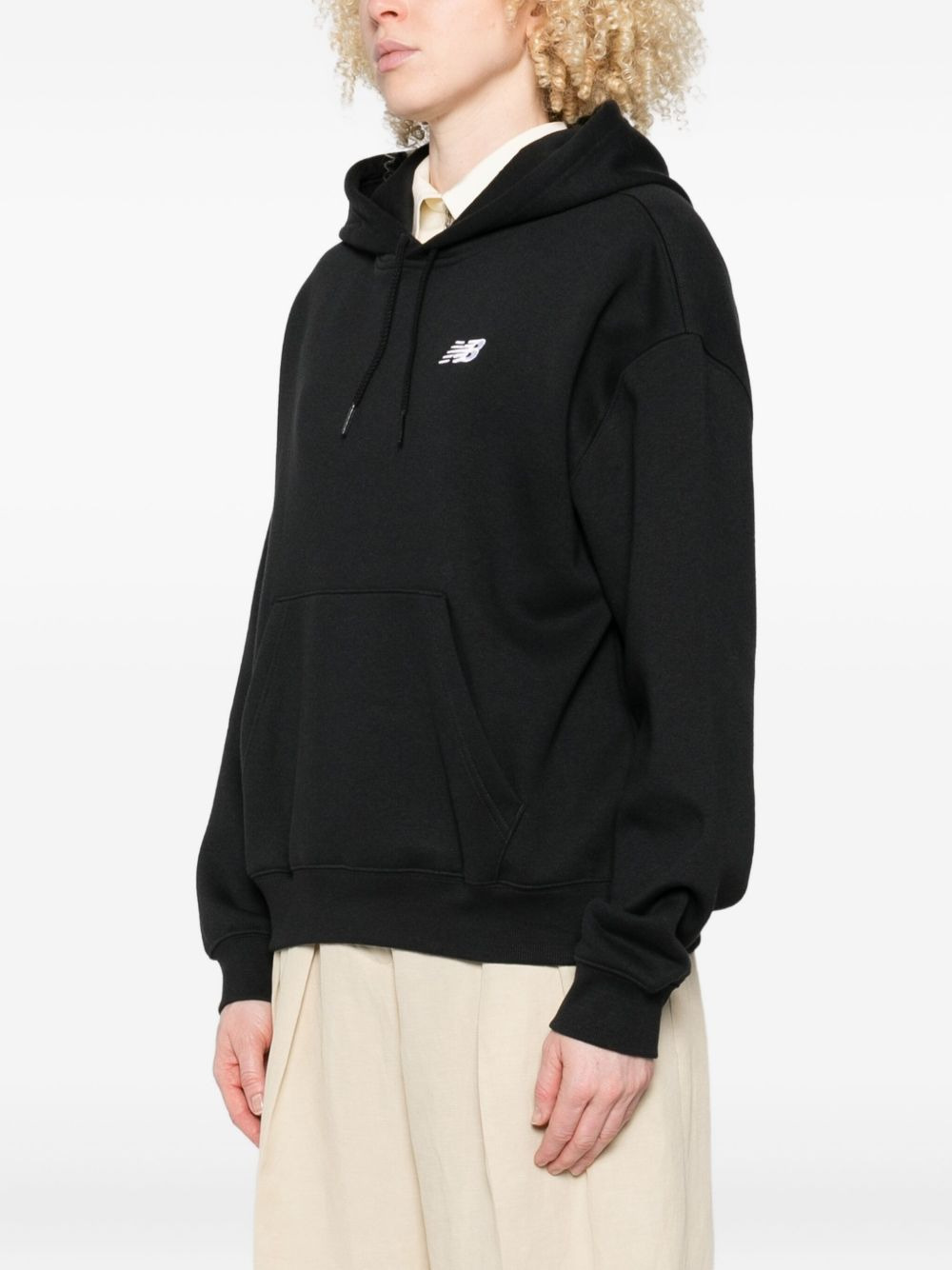 logo-embroidered hoodie - 3
