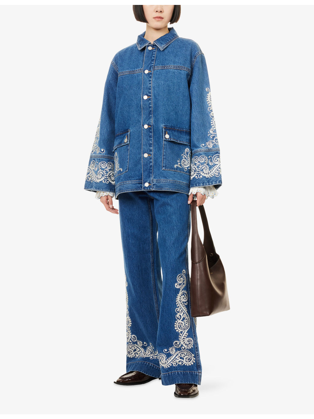 Jacones Embroidered Denim Jacket - 2