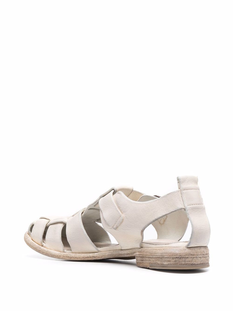 cut-out detailed leather sandals 3