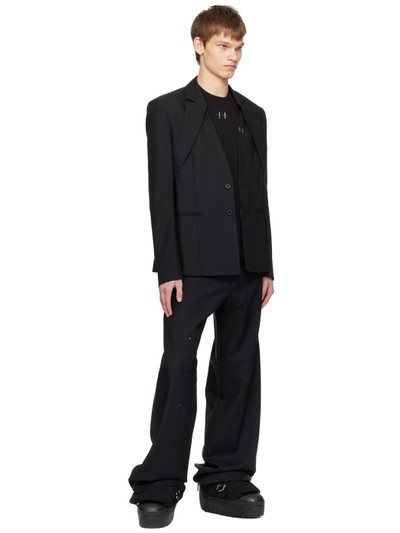 HELIOT EMIL™ Black Radial Tailored Trousers outlook