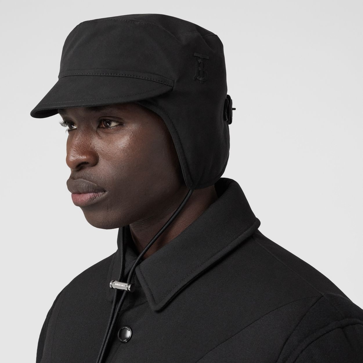 Monogram Motif Cotton Gabardine Cap - 3