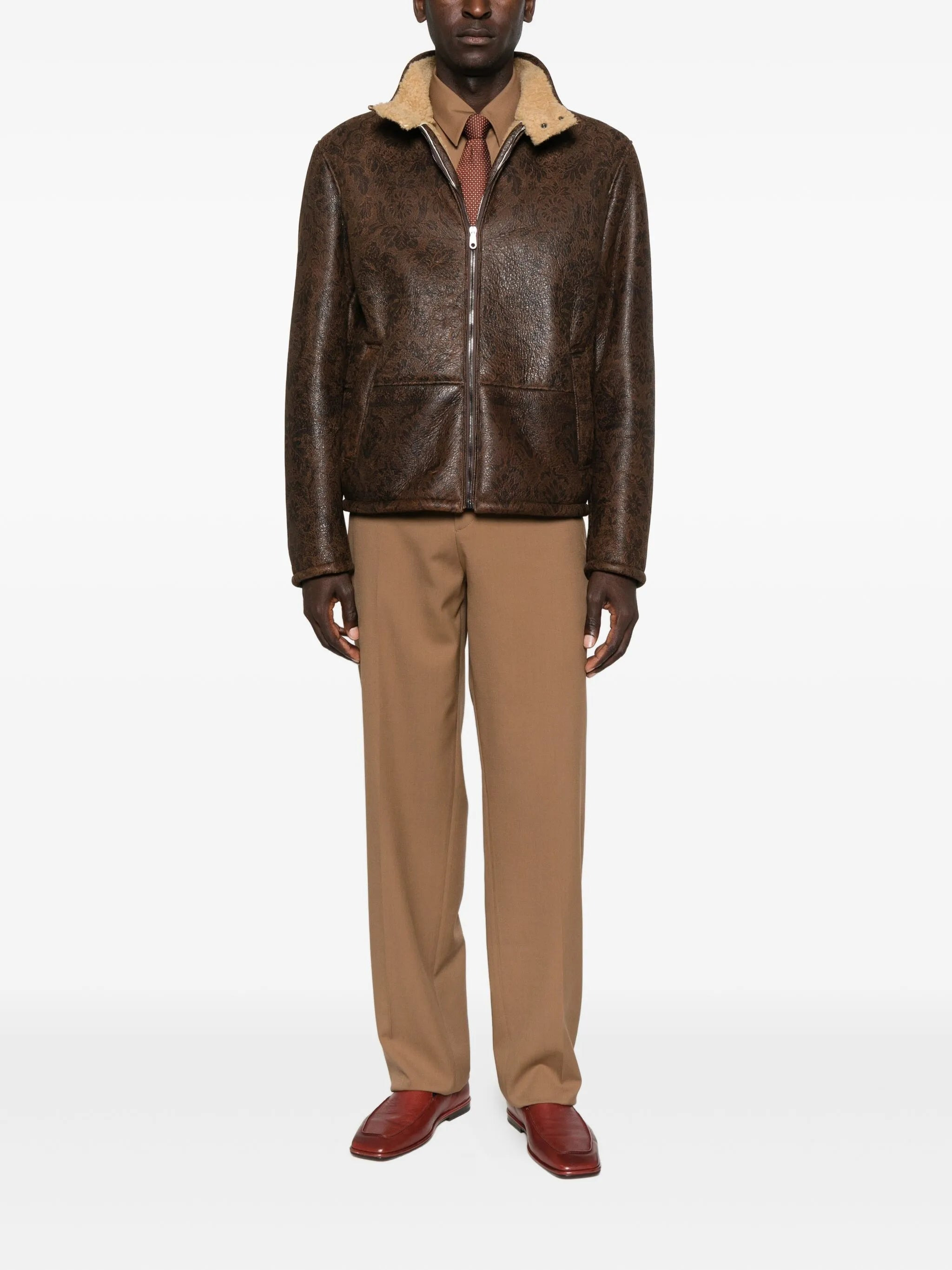 Etro Floral-pattern Leather Jacket - 2