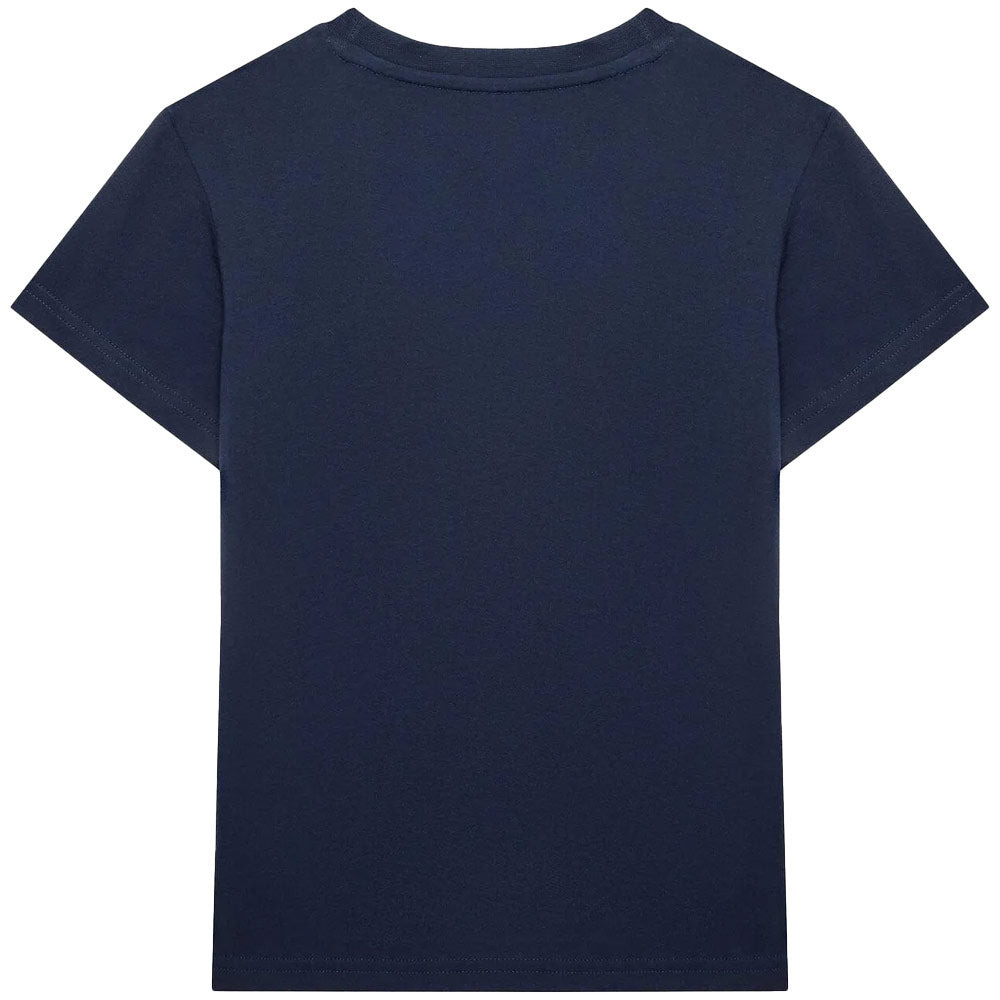 Adidas | Kid's Trefoil Tee Short Sleeve 'Night Indigo' - 2