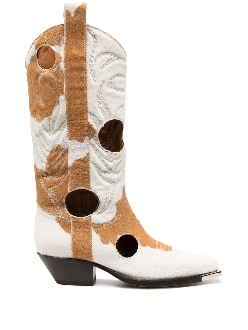 two-tone cowboy boots - 1