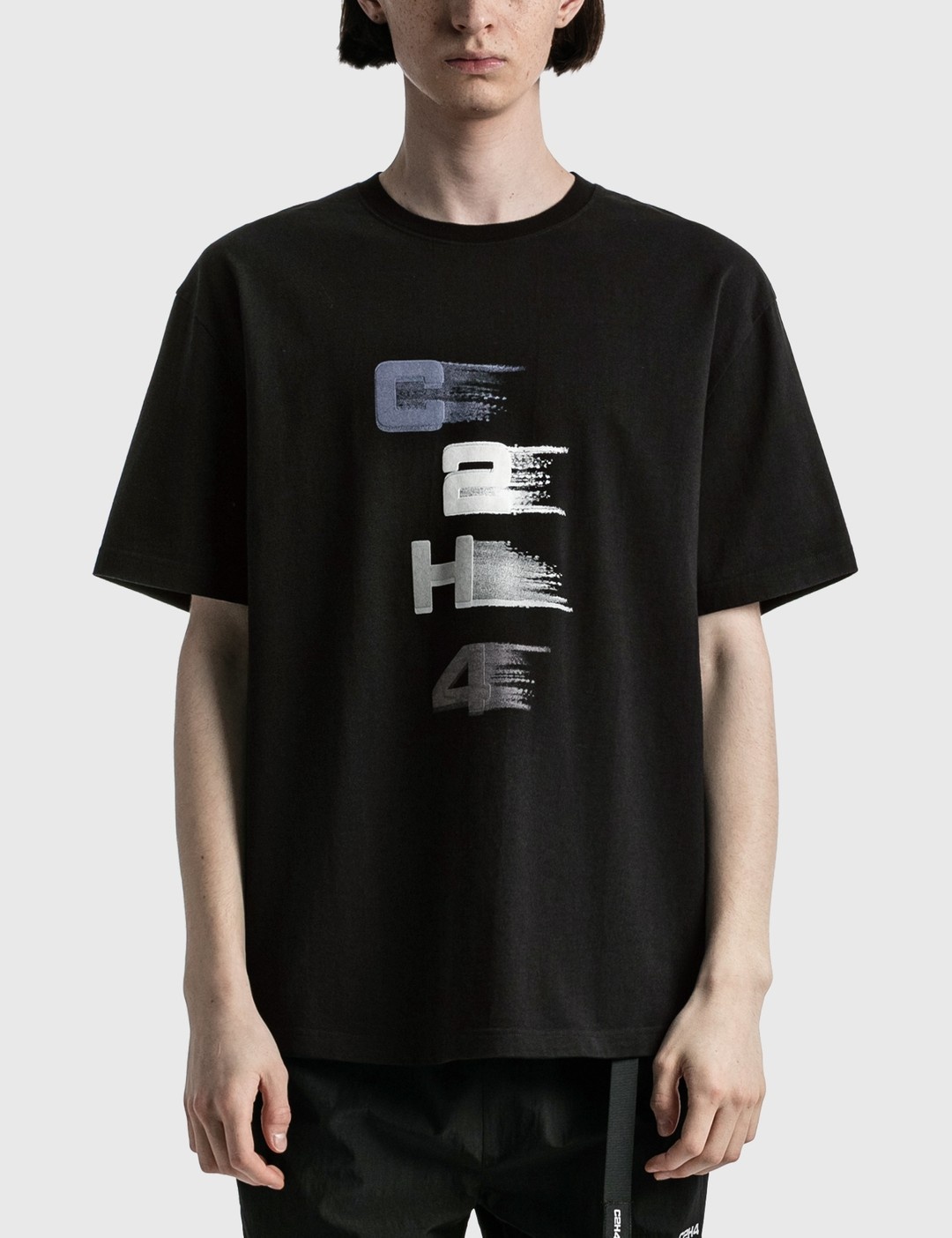 TEXTURED C2H4 LOGO T-SHIRT - 3