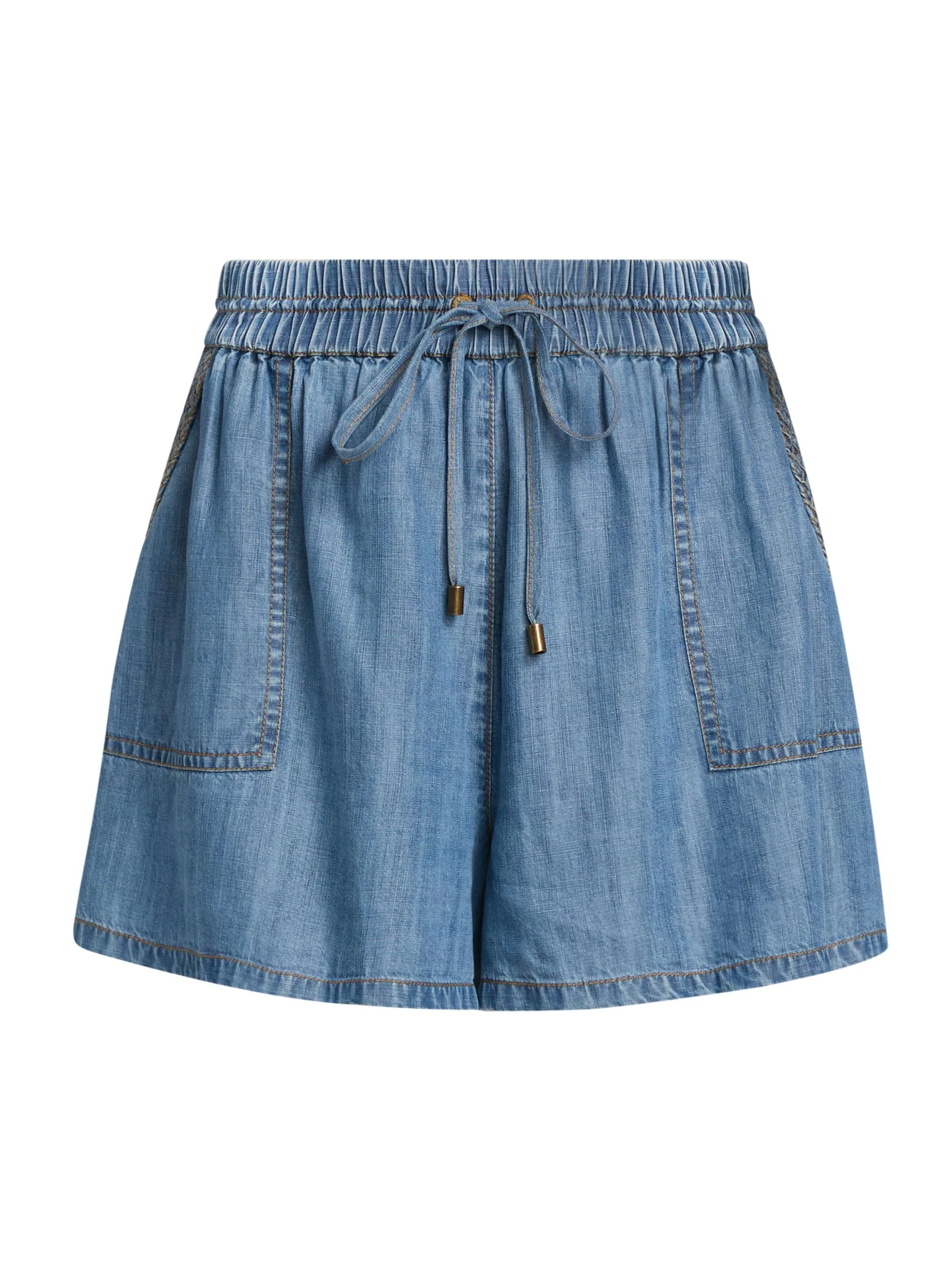 Women's Annalise Denim Shorts - Light Chambray - 1