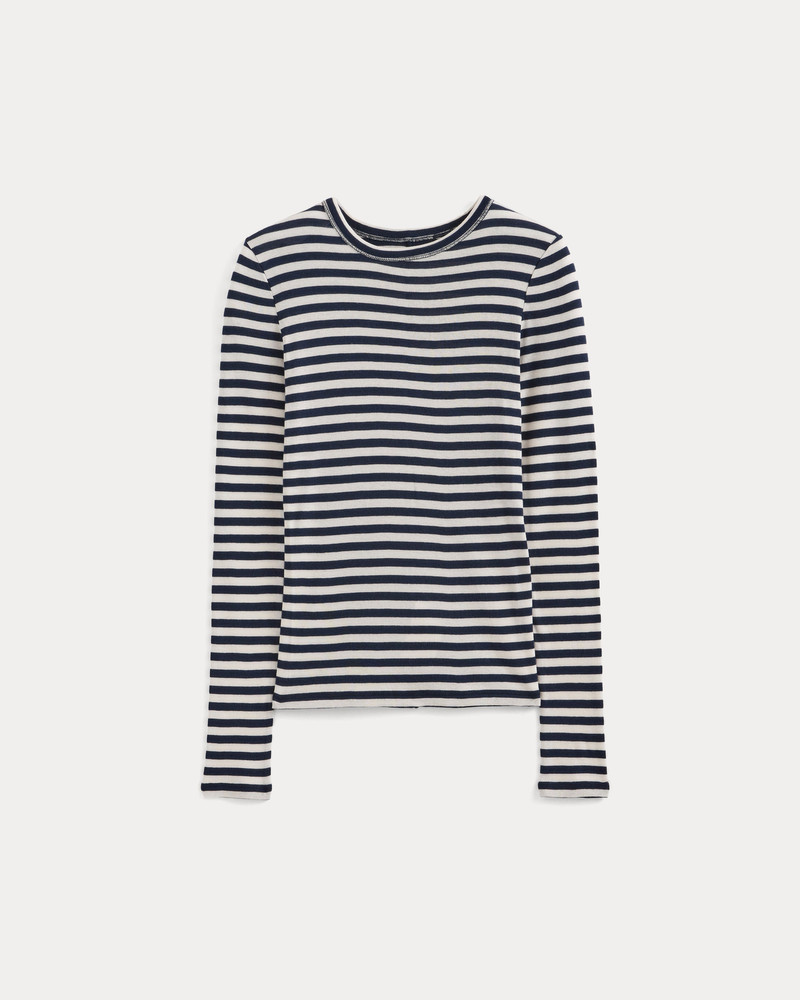 TISSUE LONG-SLEEVE CREW - 1