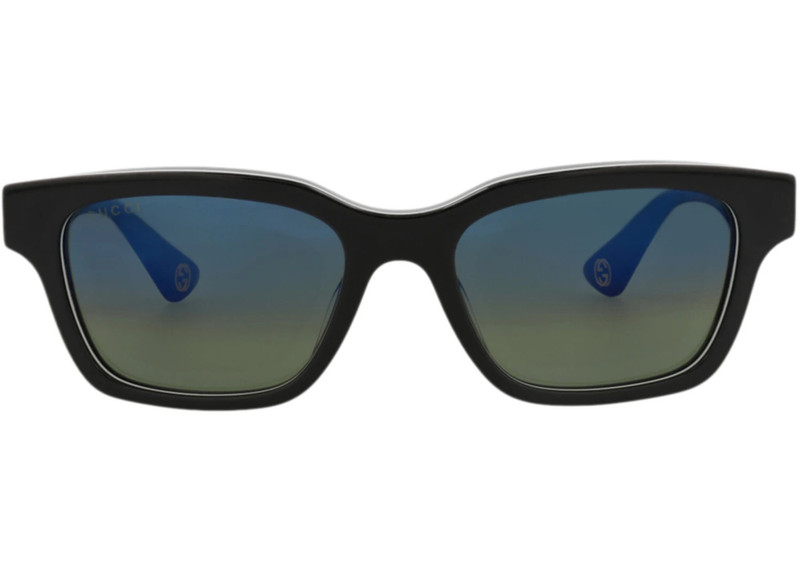 Gucci Square-Frame Recycled Acetate Sunglasses Black Grey Blue (GG1641SA-30015104-003) 1