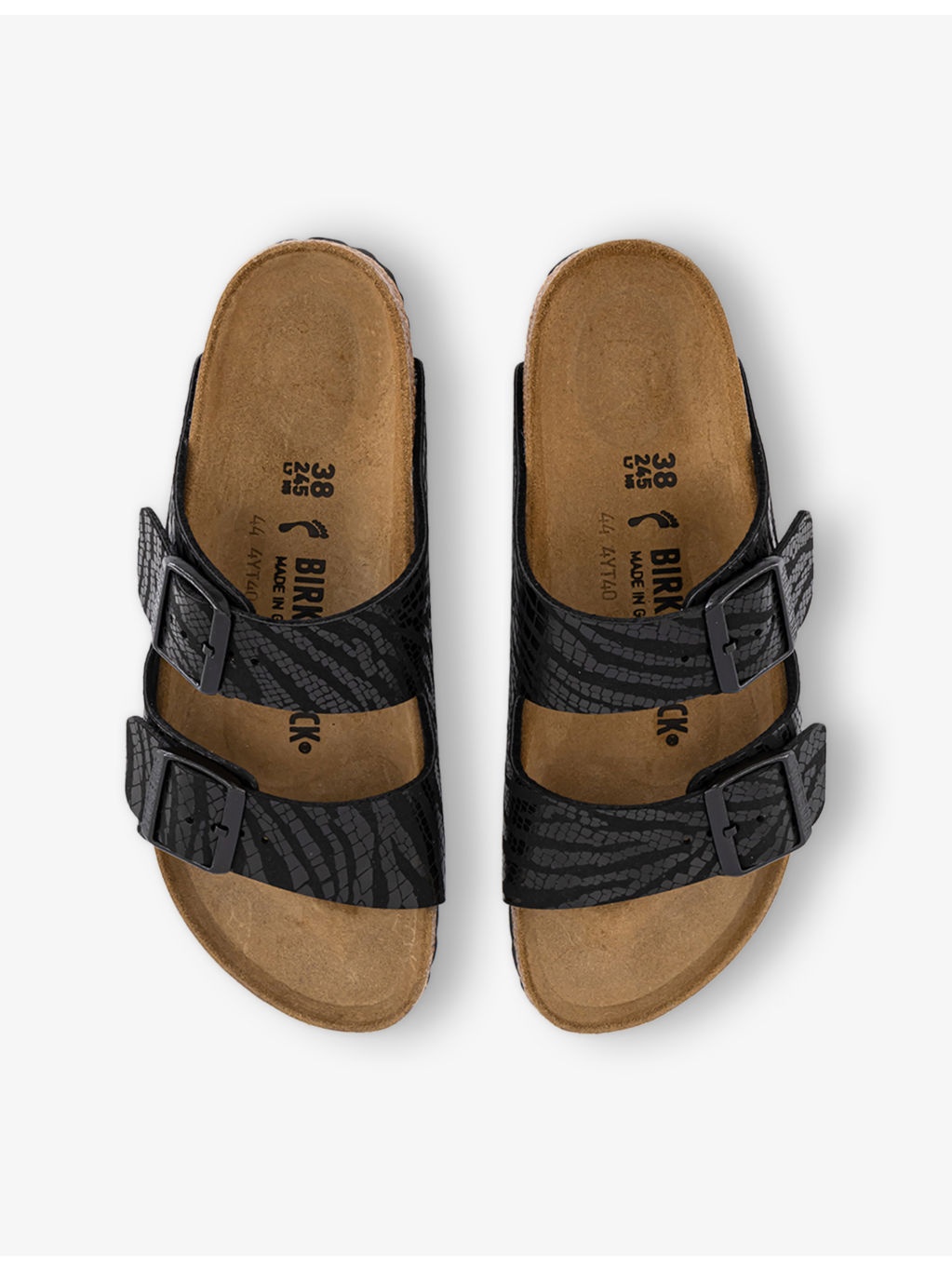 Arizona Two-Strap Leather Flat Sandals - 2