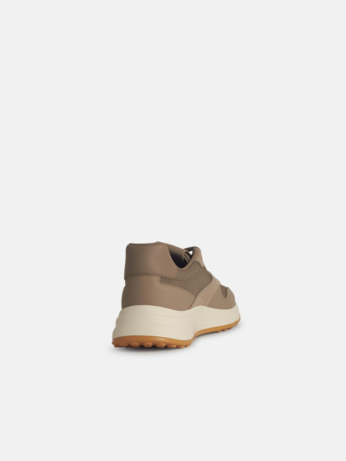 'HYPERLIGHT' BEIGE LEATHER SNEAKERS - 3