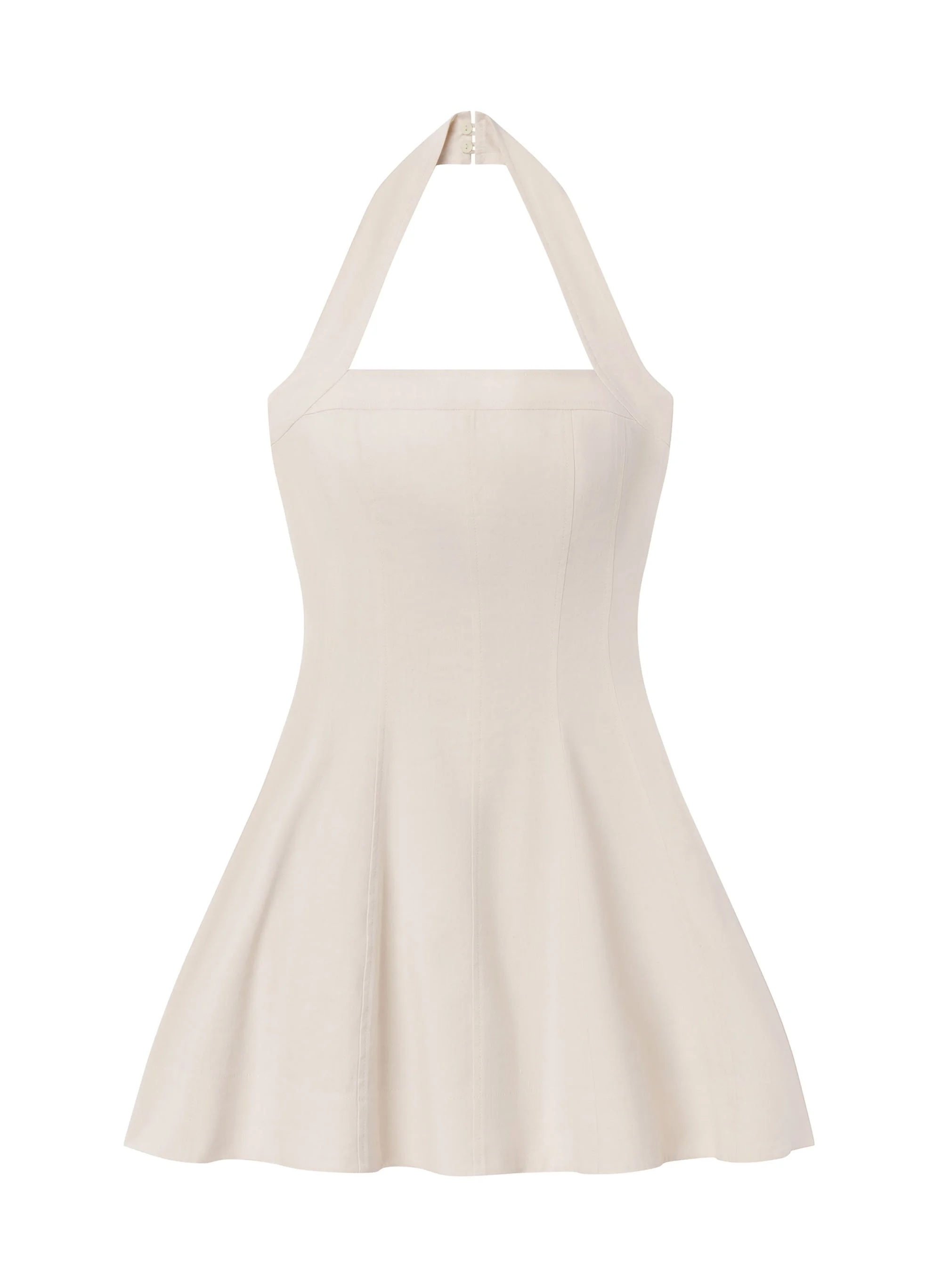 Elli Linen Mini Halter Dress - 1