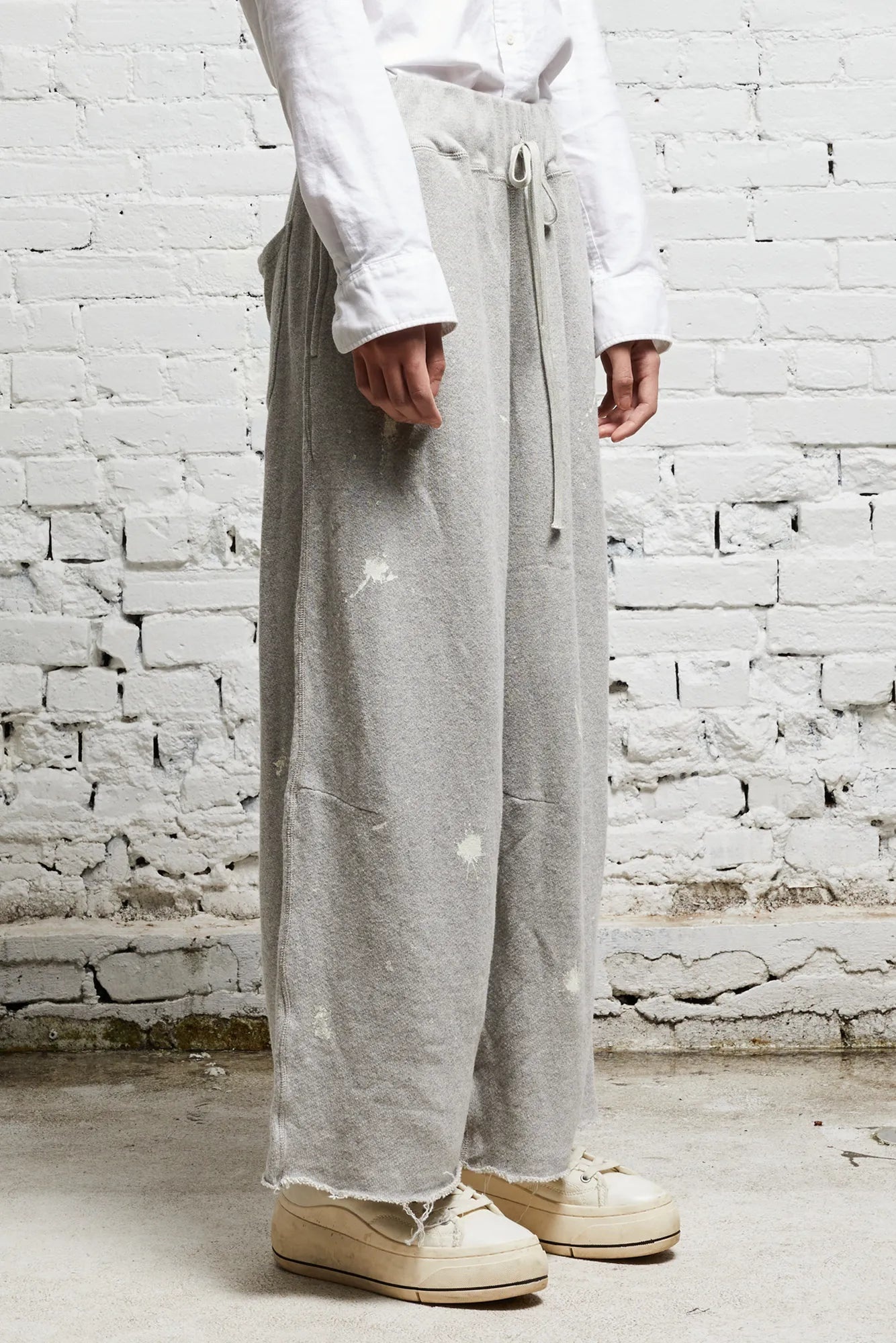 ARTICULATED KNEE SWEATPANT - HEATHER GREY - 3