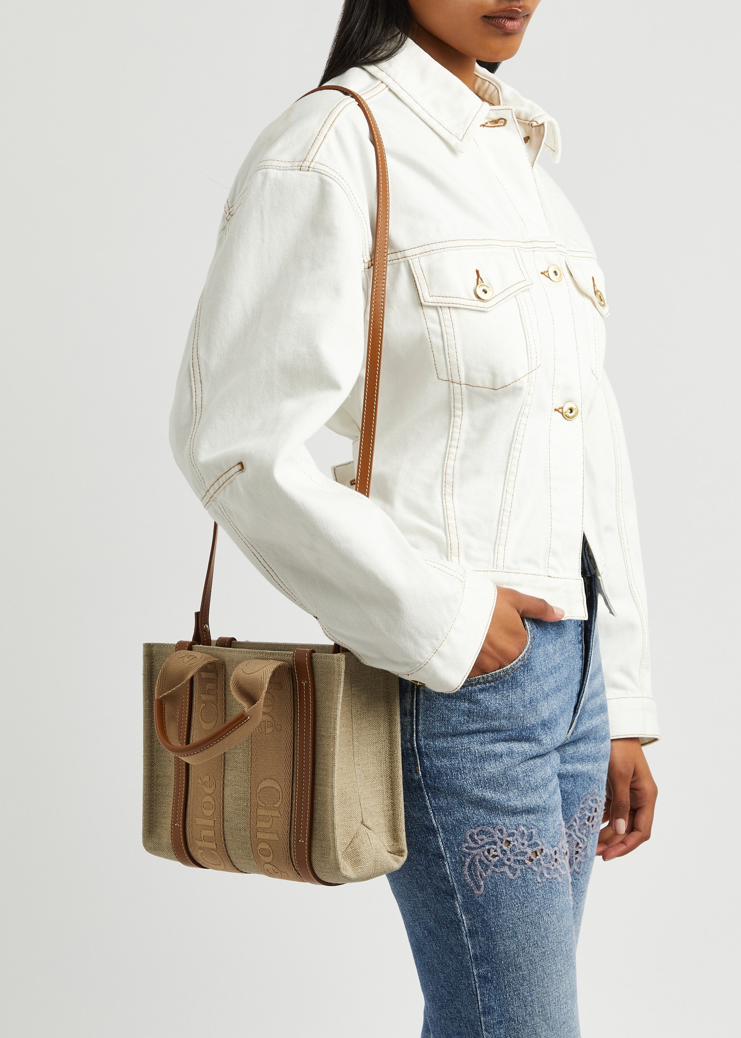 Woody small canvas tote - 5
