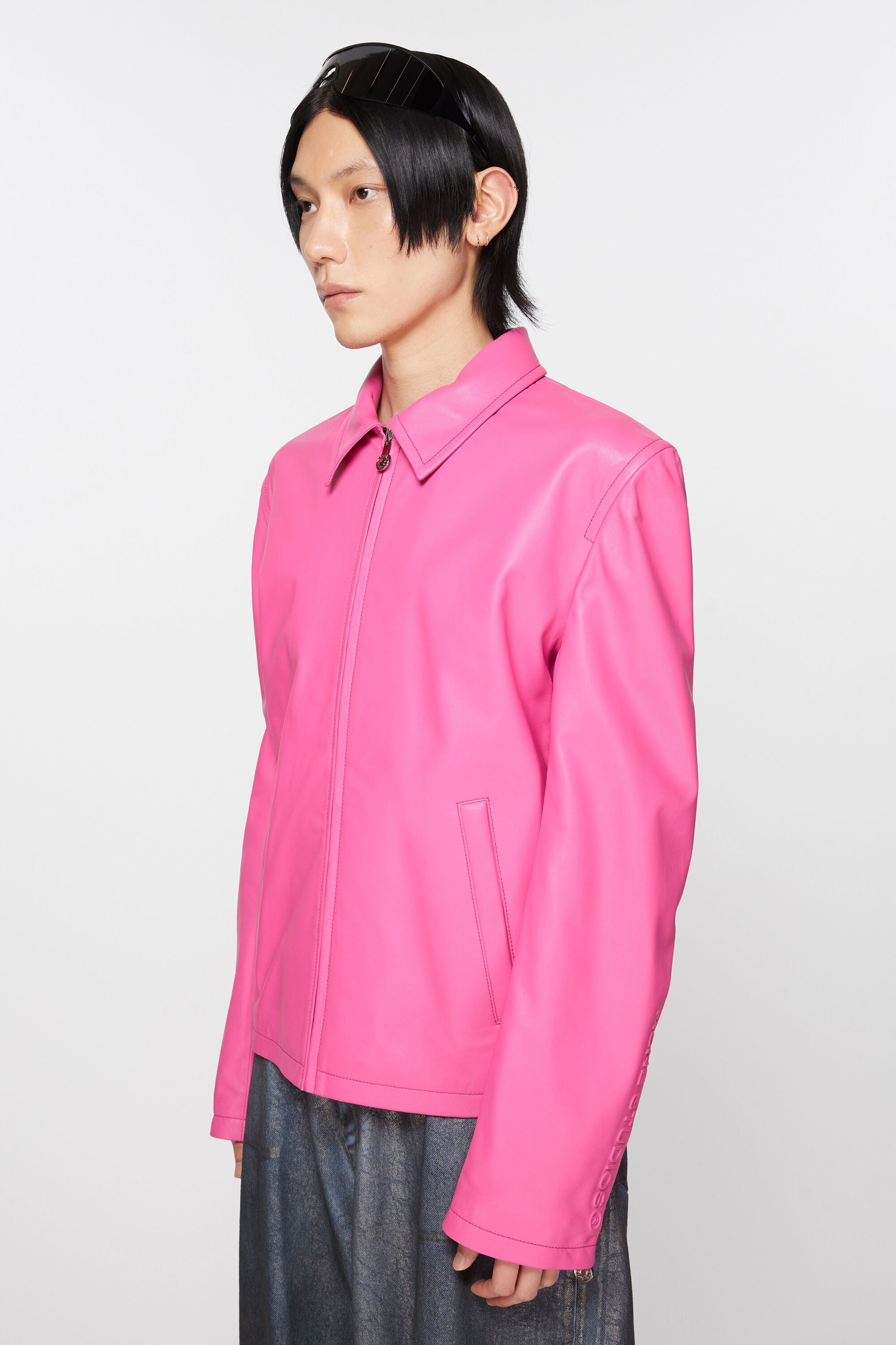 Leather jacket - Bubble Pink - 3