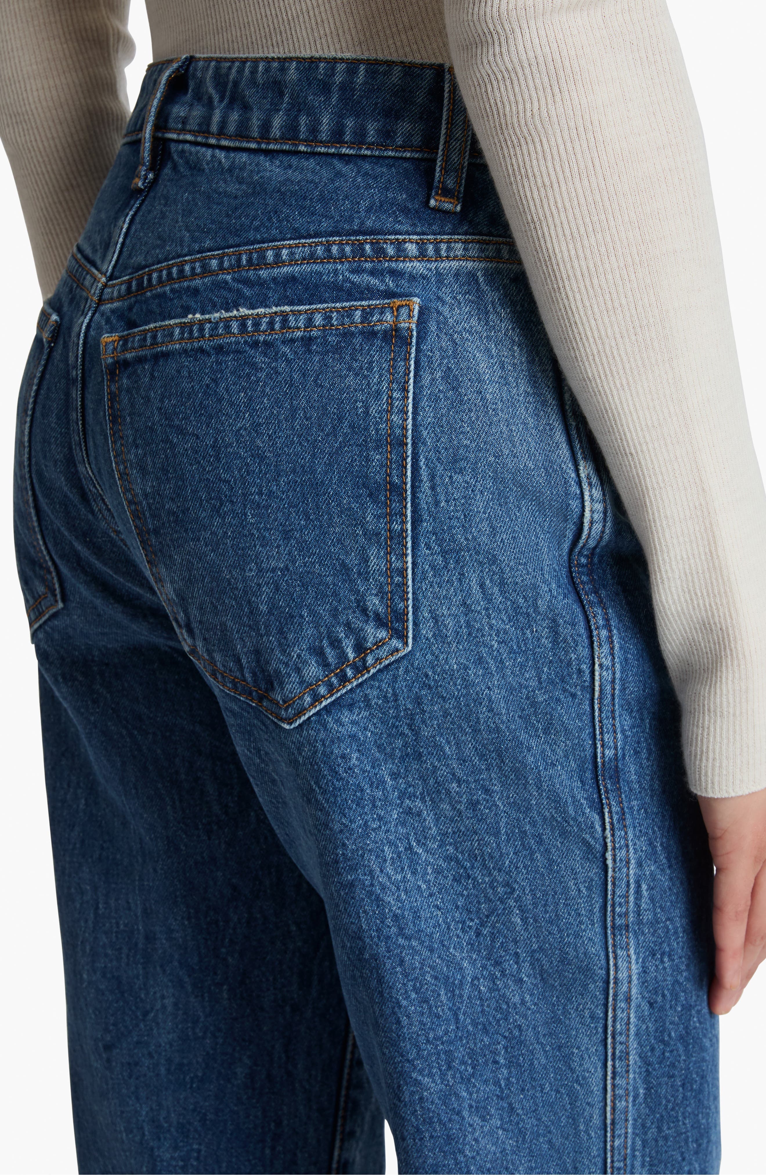 Khaite Abigail Ankle Straight Leg Jeans in Boone at Nordstrom - 3