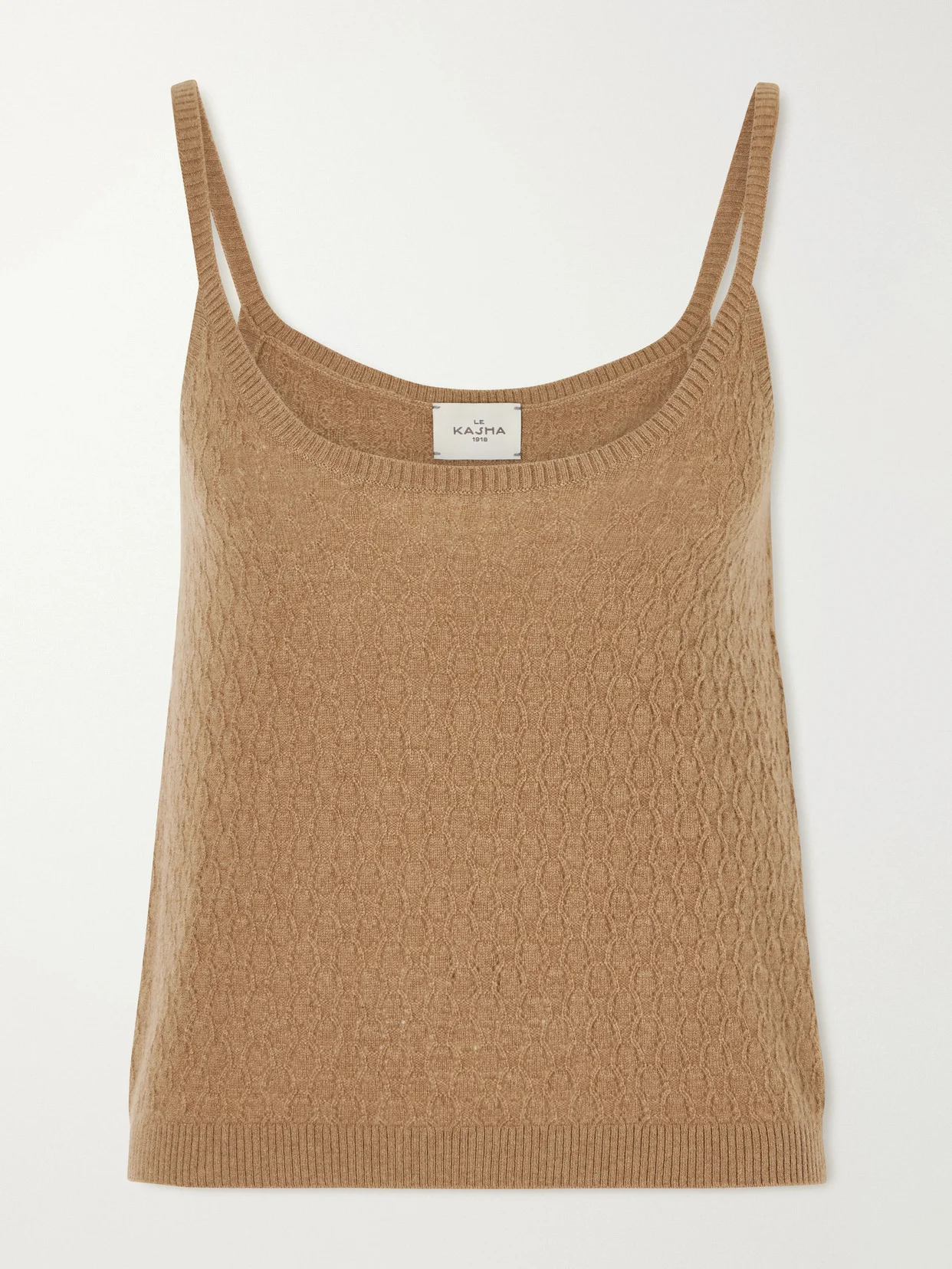 Fregene Pointelle-knit Cashmere Top - 1