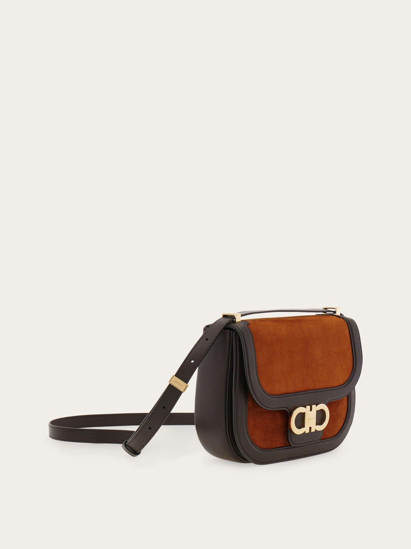 Double Gancini crossbody bag (XS) 7