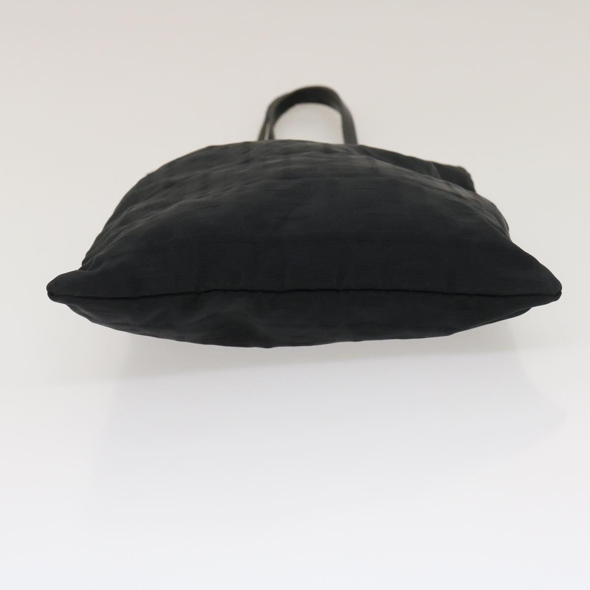 FENDI Zucca Canvas Hand Bag Black - 6