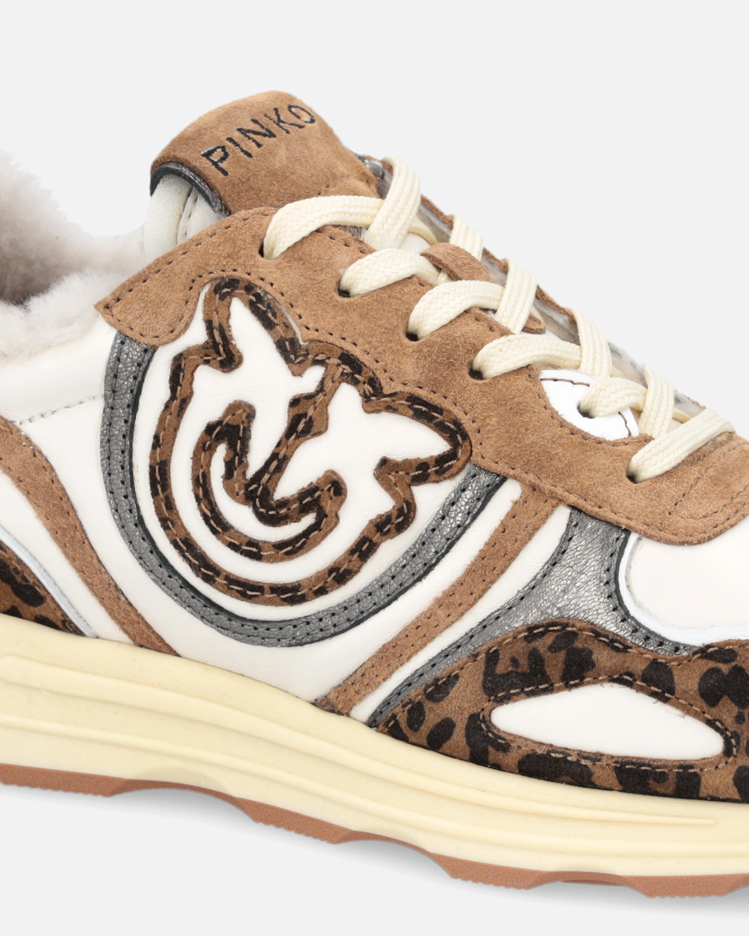 SNEAKERS WITH LOVE BIRDS LOGO AND ANIMAL PRINT - 4