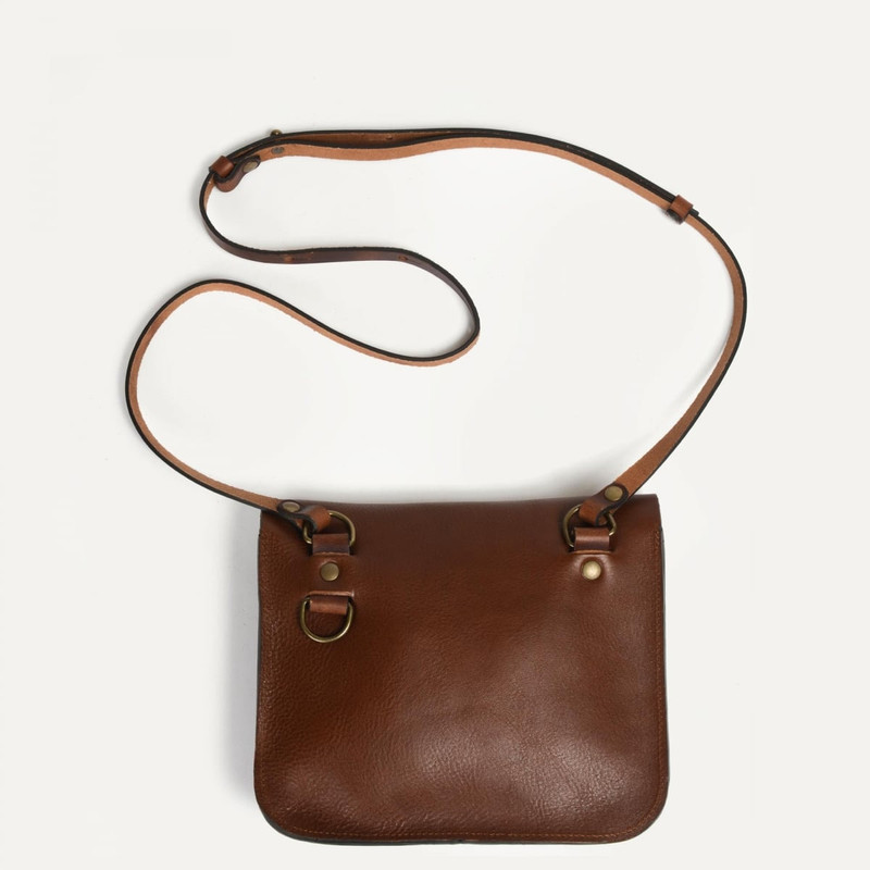 Bleu de Chauffe CARTOUCHE CARTRIDGE BAG  -  AMBER BROWN outlook