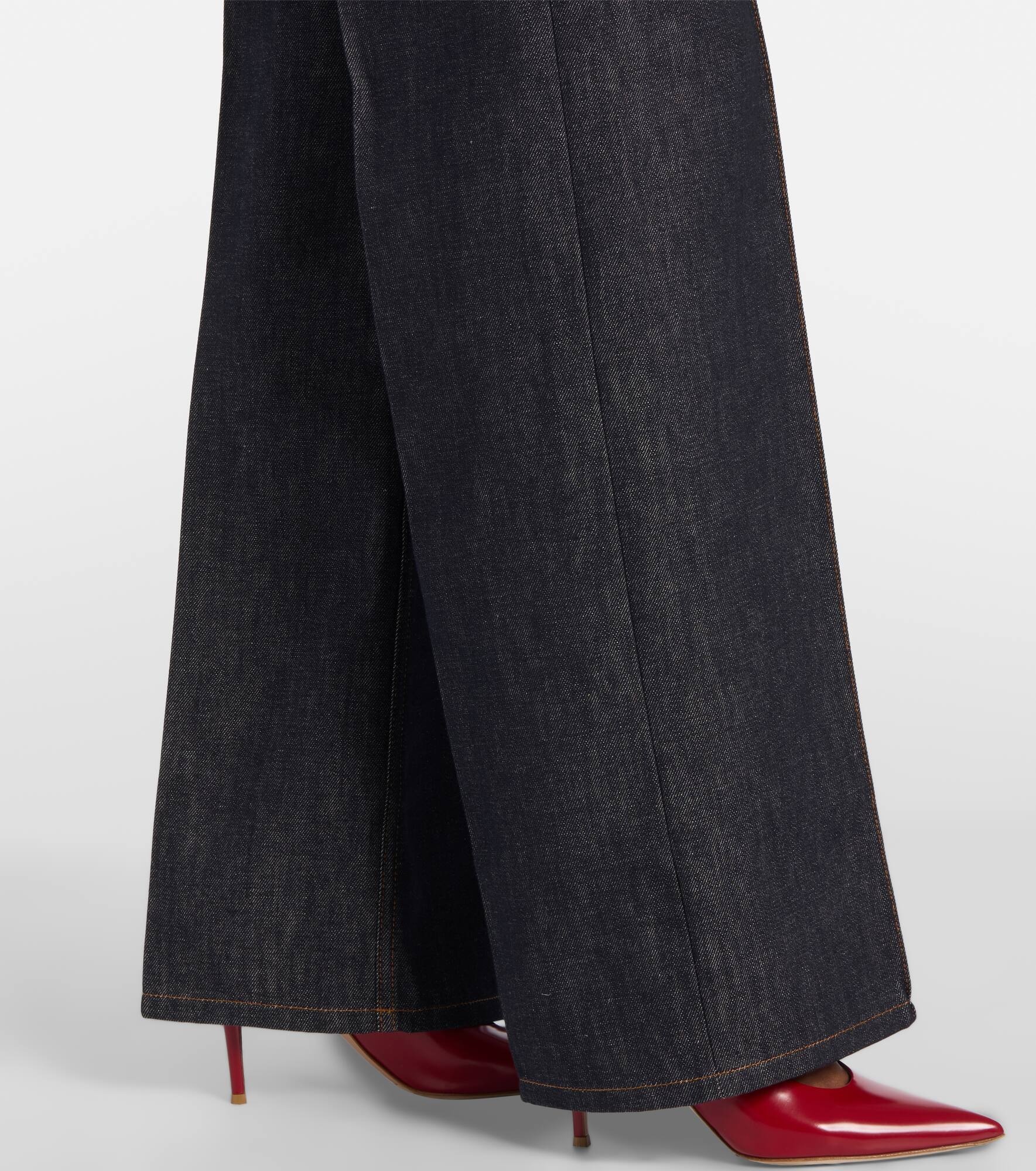 Mid-rise wide-leg jeans - 5