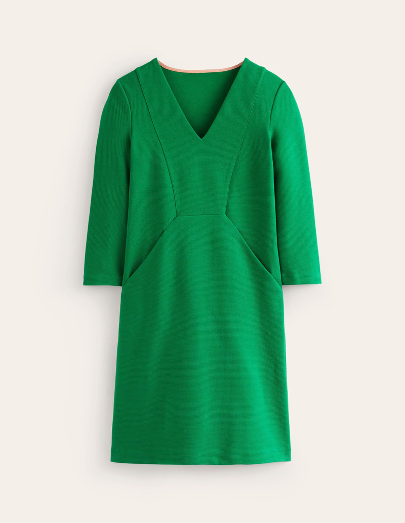 Bronte Ottoman Dress-Rich Emerald 1