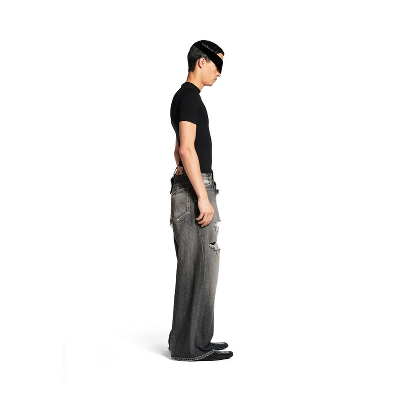 Men's Charms Baggy Pants in Dark Grey 3