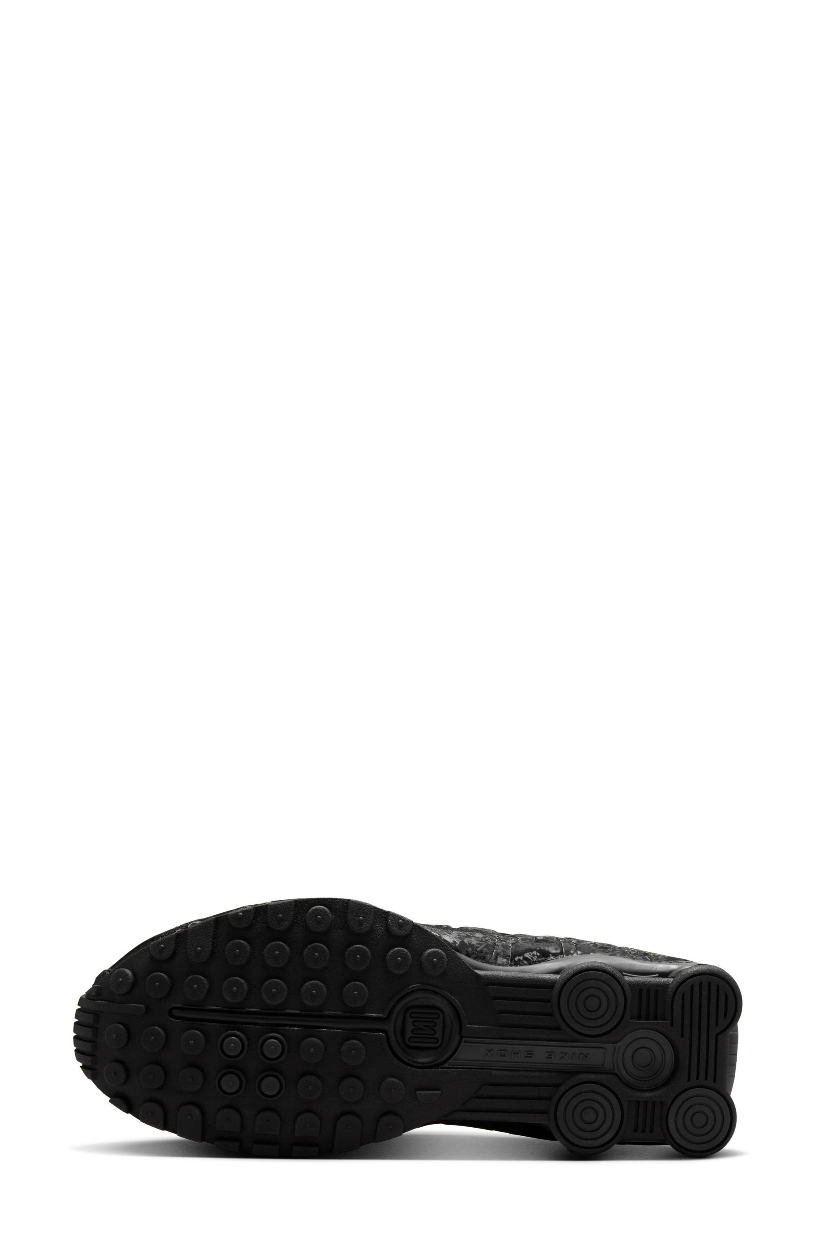 Nike Shox R4 Sneaker in Black/Dark Smoke Grey at Nordstrom - 4