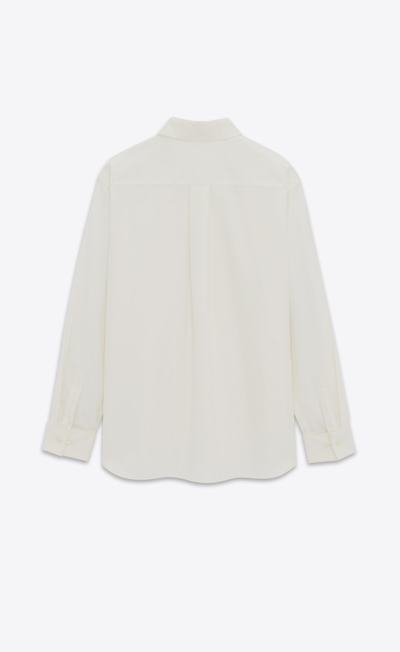 SAINT LAURENT boyfriend shirt in cotton poplin outlook
