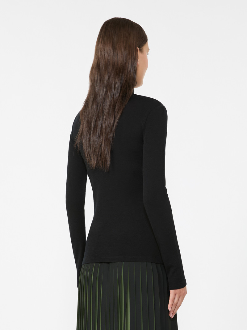TESEO Wool and silk gauze turtleneck 4