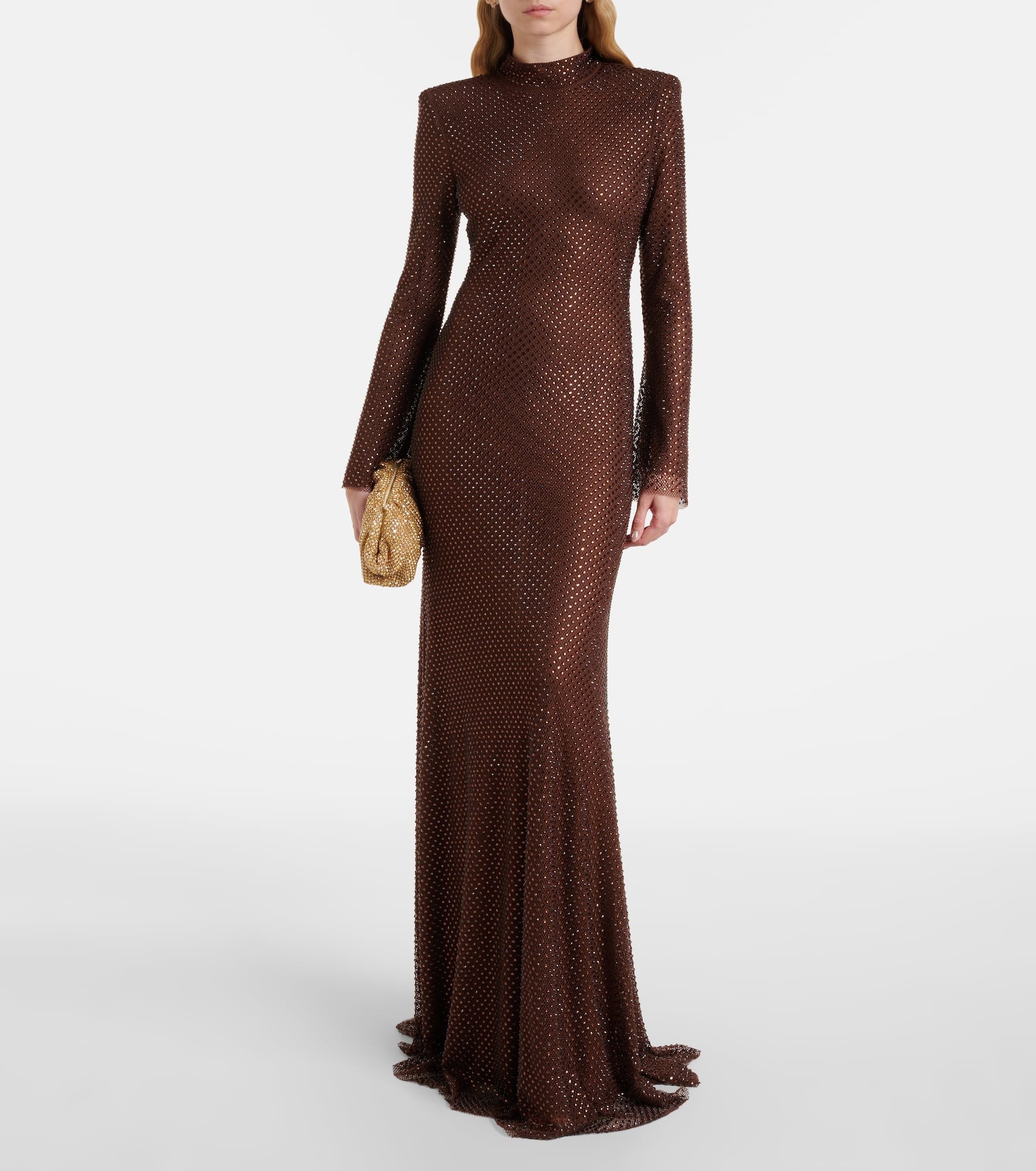 Crystal-embellished mesh gown - 2
