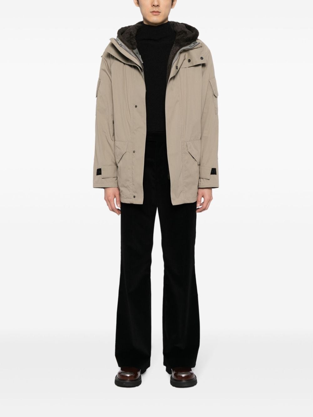 reversible hooded parka - 2