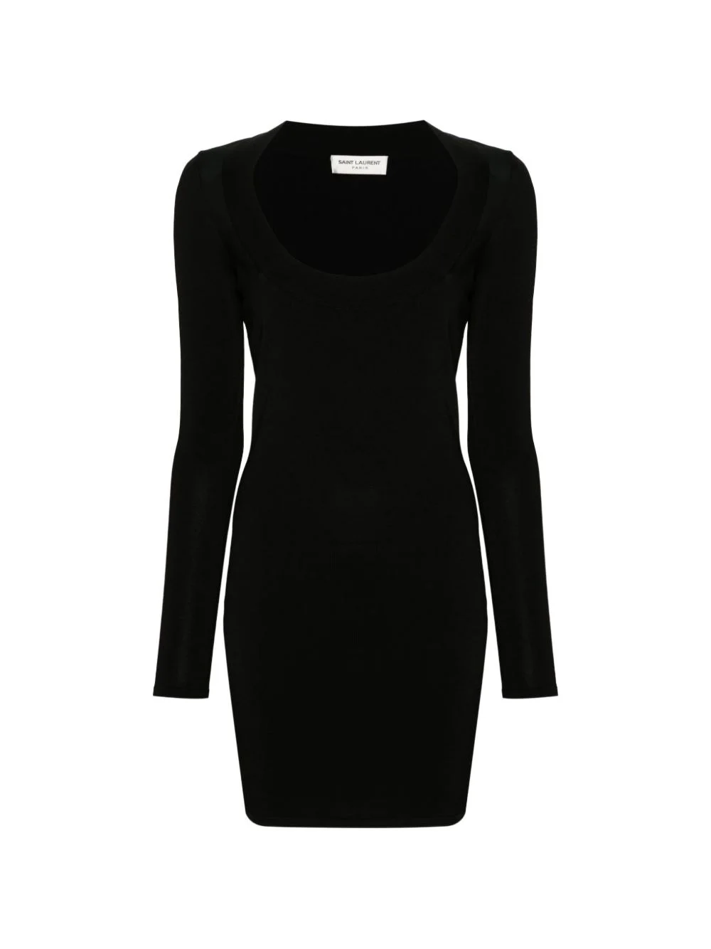 ribbed knit mini dress - 1