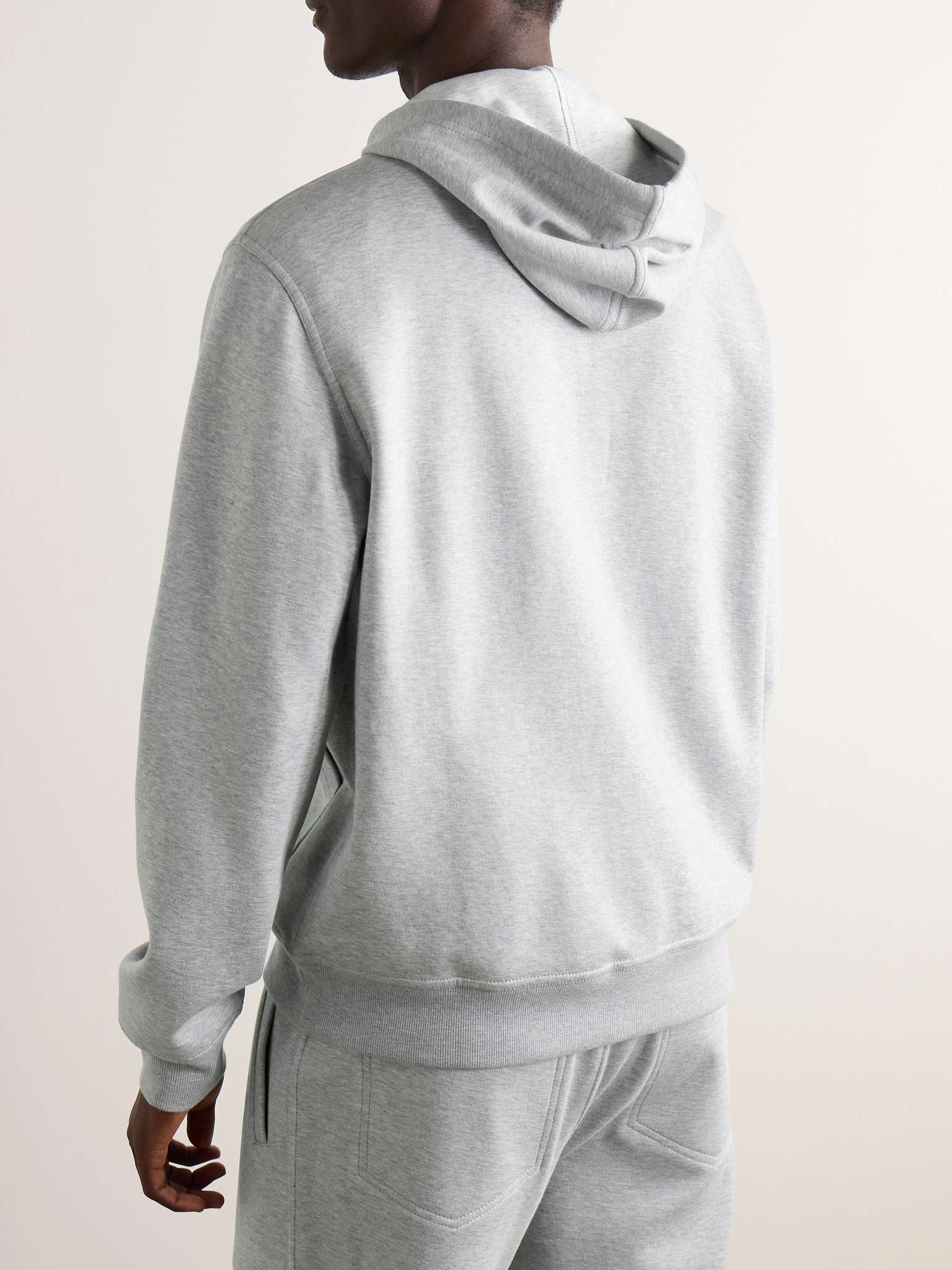 Cotton-Blend Jersey Zip-Up Hoodie - 3