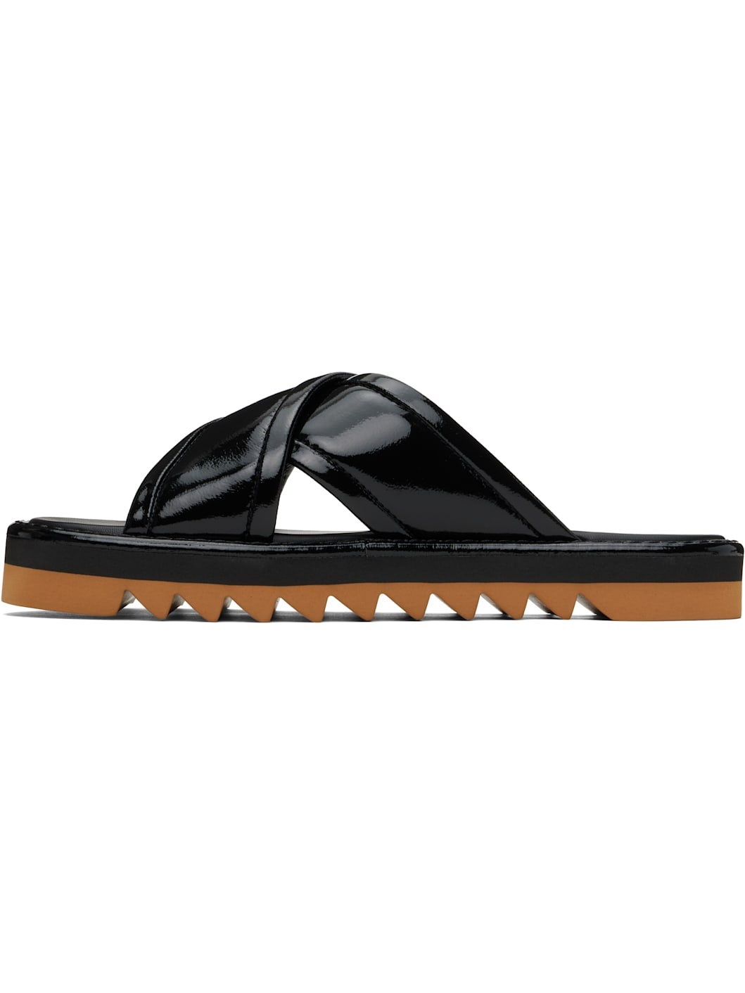 Black Sneak-Elyse Twisted Sandals - 3