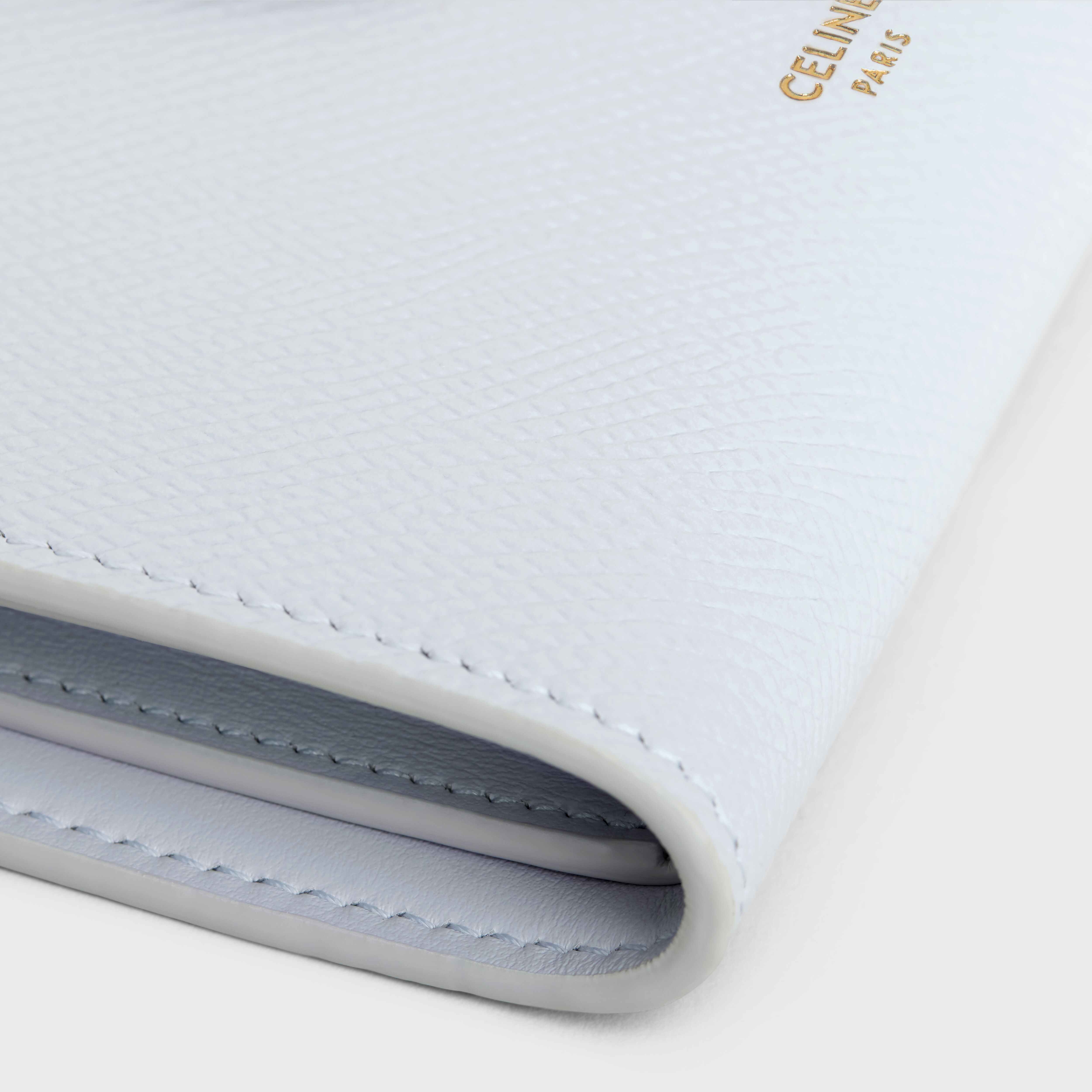 Medium strap wallet in Bicolour Grained Calfskin - 5