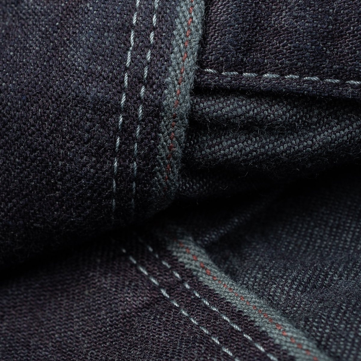 IHSH-321-OD 10oz Selvedge Denim Western Shirt - Indigo Overdyed Black - 13