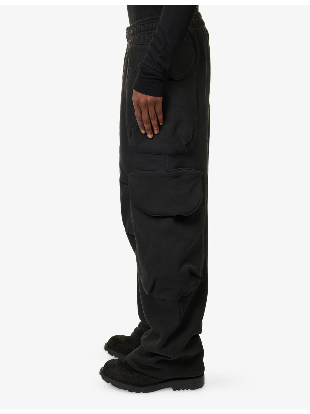 Gocar Wide-Leg Relaxed-Fit Cotton Jogging Bottoms - 5