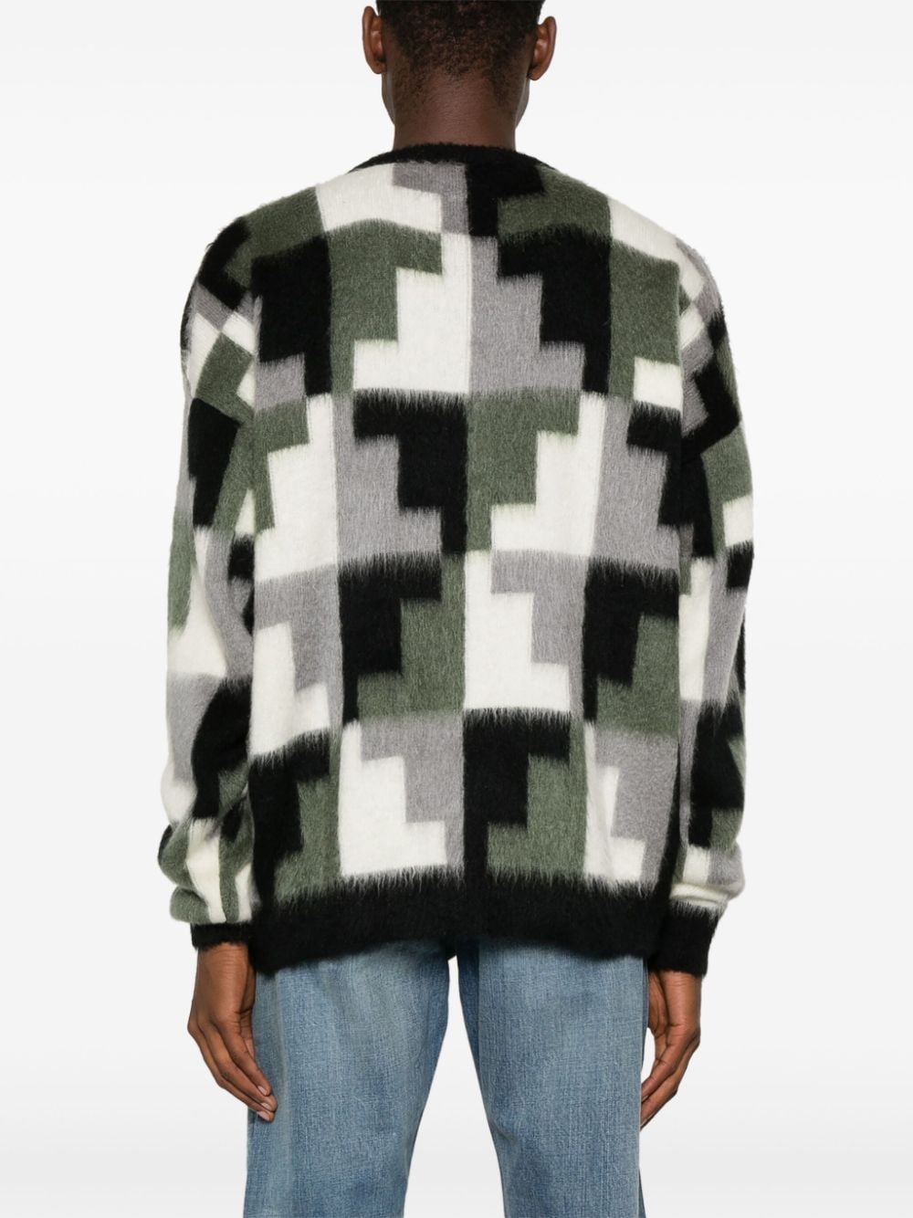 Aop Damier sweater - 4