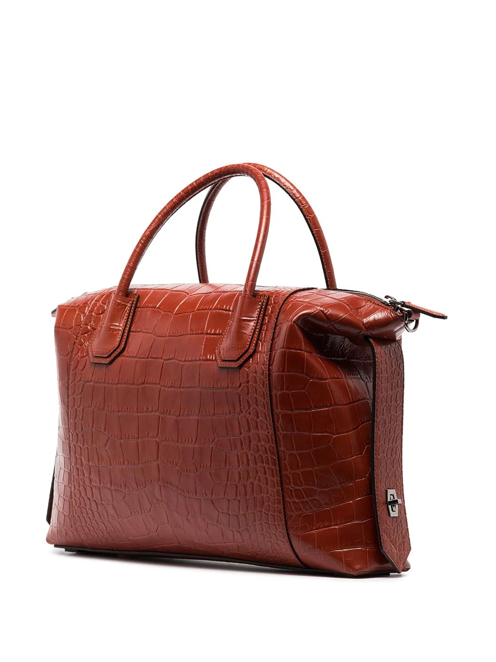 Antigona crocodile-effect tote bag - 3