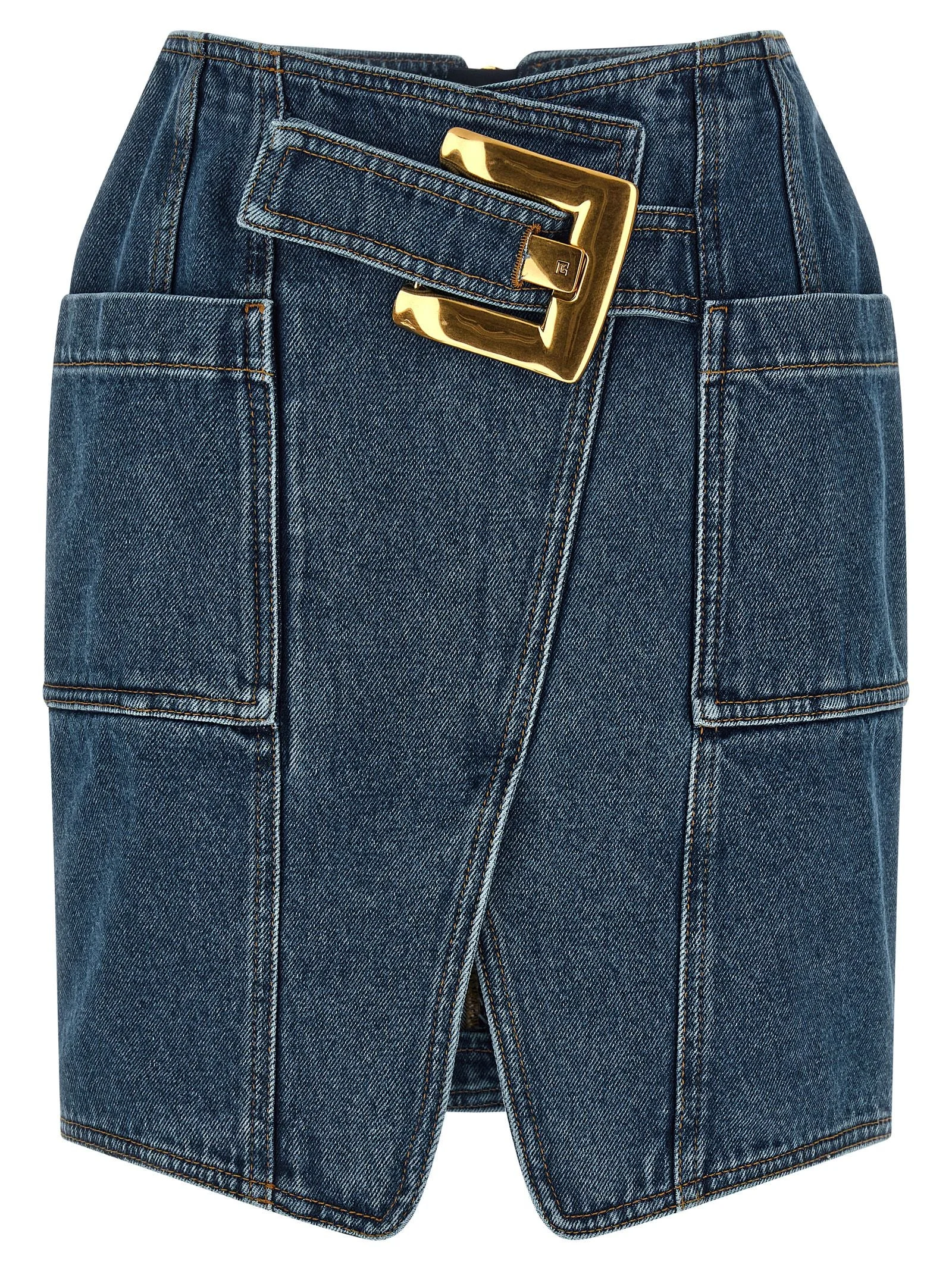 Belted Skirts Blue - 1